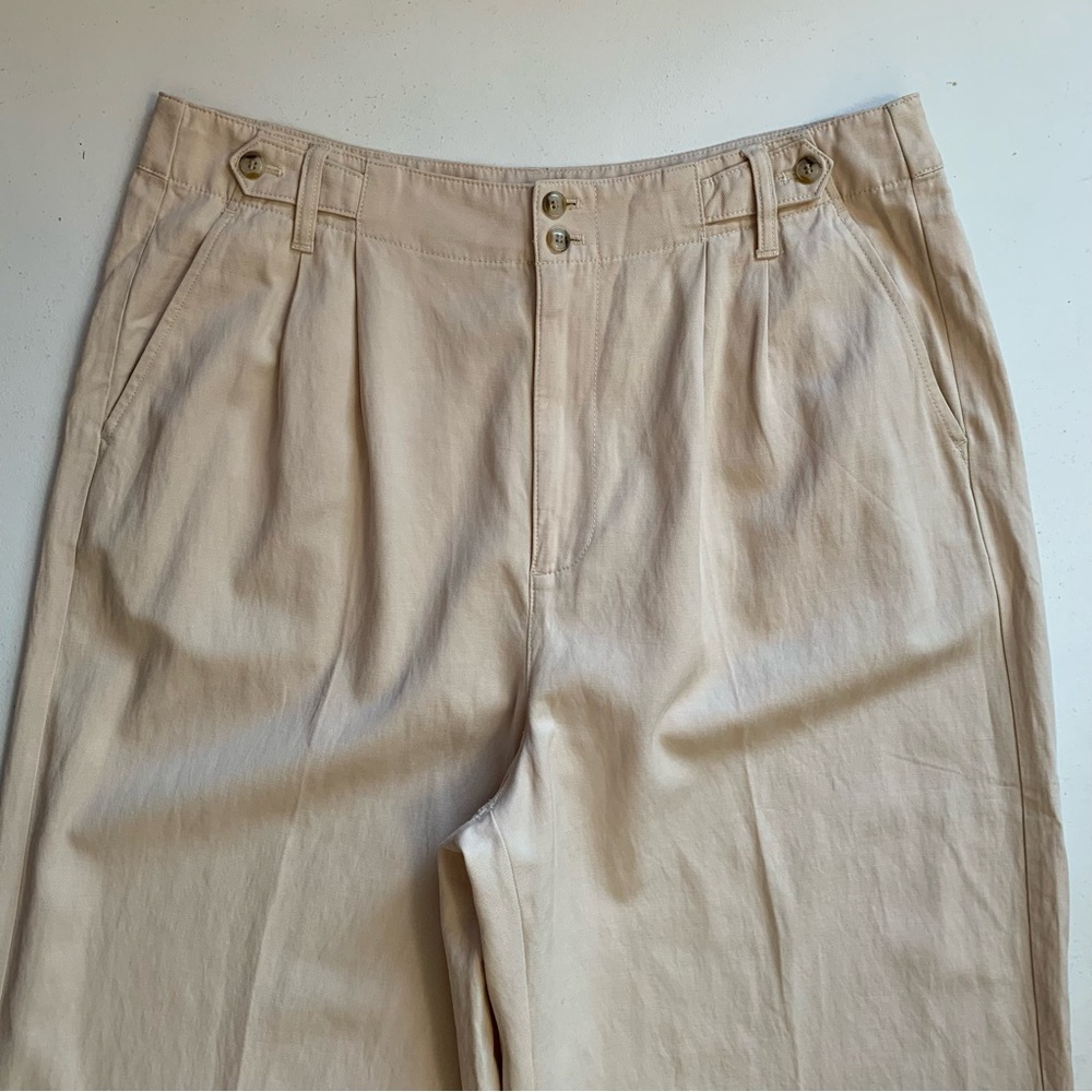 Madewell The Harlow Wide Leg Pant in Harvest Moon Size 16 NWT Beige Off White - Picture 5 of 17